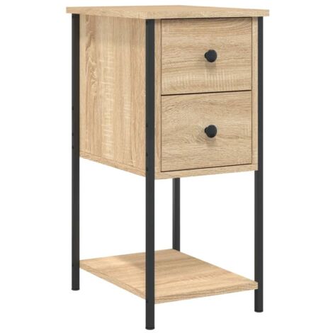 Table de chevet  Cabinet de chevet  Table de nuit chêne sonoma 32x42x70 cm bois d'ingénierie