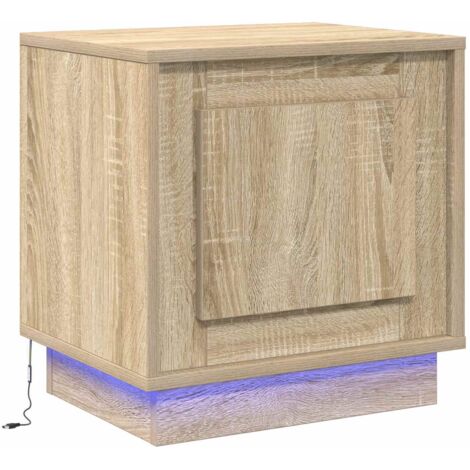 Table de chevet  Cabinet de chevet  Table de nuit Chêne Sonoma 44 x 34,5 x 45 cm