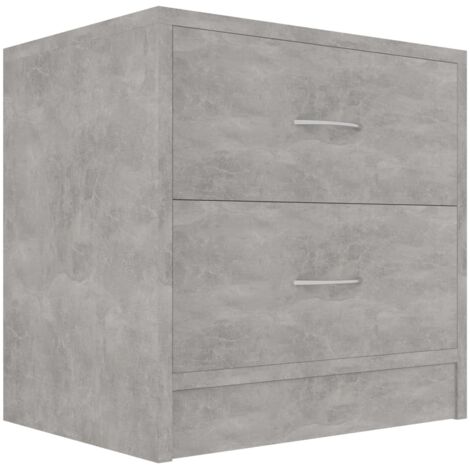 Table de chevet  Cabinet de chevet  Table de nuit Gris béton 40x30x40 cm Bois d'ingénierie