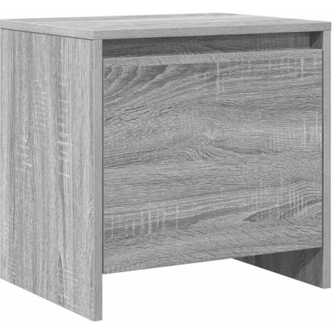 Table de chevet  Cabinet de chevet  Table de nuit Sonoma gris 45x34x44,5 cm bois d'ingénierie
