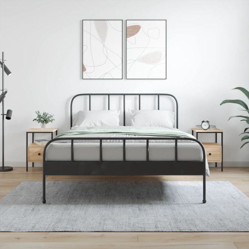 Tables de chevet 2 pcs chêne sonoma 34x36x50 cm bois ingénierie Vidaxl