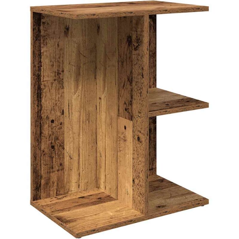 Table de chevet vieux bois 46,5x29x61 cm bois d'ingénierie Vidaxl
