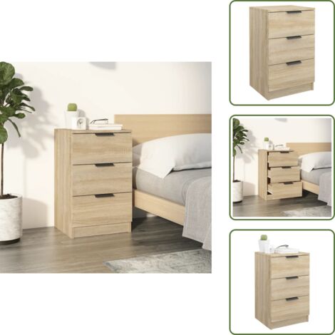 Table de chevet Chêne sonoma 40x36x65 cm - Table De Chevet - Meuble De Chambre - Commode - Armoire D'appoint - Design Moderne