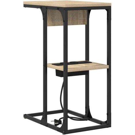Table de chevet Chêne Sonoma 41.5 x 26 x 60.5 cm vidaXL