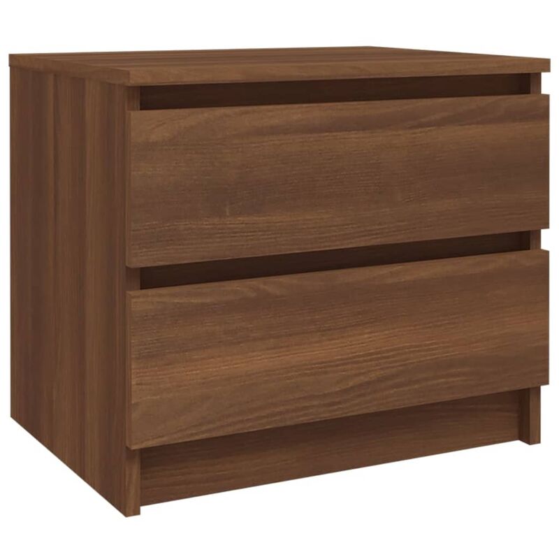 Table de chevet Chêne marron 50x39x43,5 cm Bois d'ingénierie vidaXL