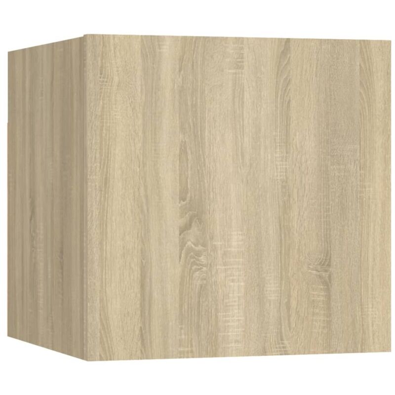 Table de chevet suspendu Chêne sonoma 30,5x30x30 Table de chevet suspendu Chêne sonoma 30,5x30x30