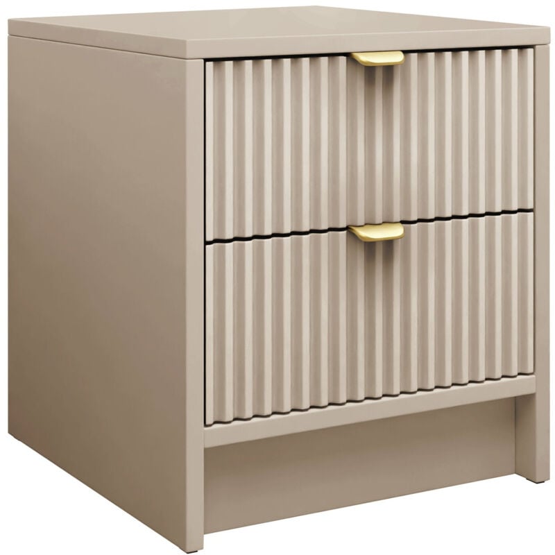 Arredamento1 - Table de chevet Comfivo Larmire 106, Beige, Nombre de tiroirs: 0, Le nombre de portes: 0, 40x35x40cm, mdf, Stratifié