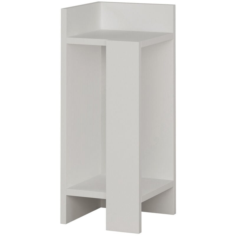 Table de Nuit Gauche Blanche, 25x60 cm, Pour Chambre Minimaliste ou Chambre d'Hôtel