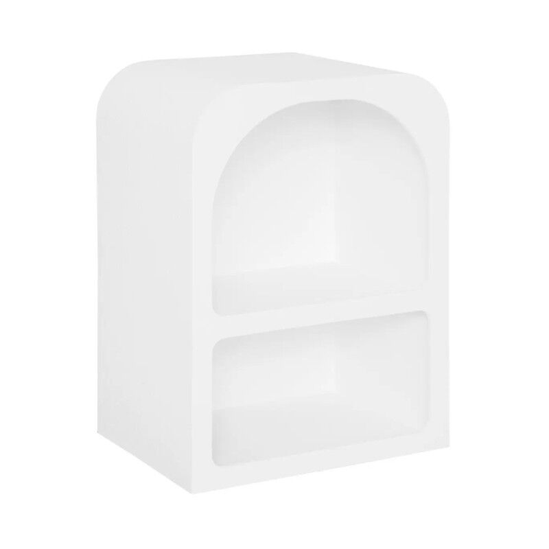 Atmosphera - Table de Chevet Design 'Soleya' 55cm Blanc