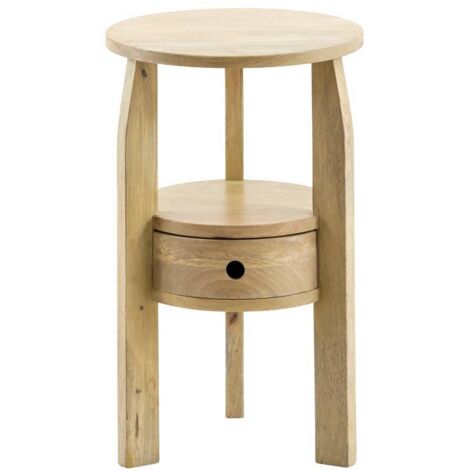 Table de chevet en bois de manguier Juliet