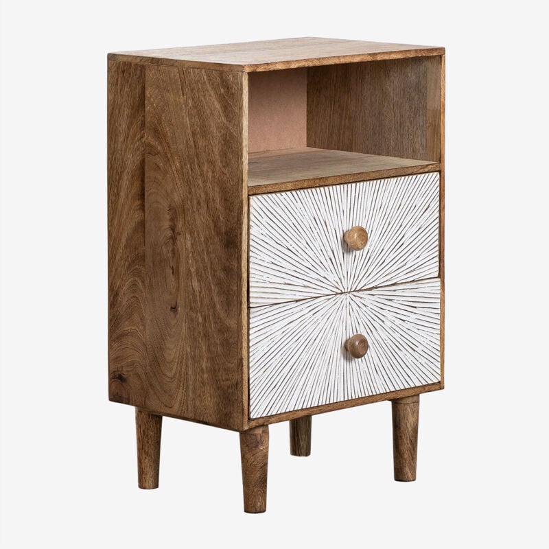 Table de chevet en bois de manguier Kaobany Sklum