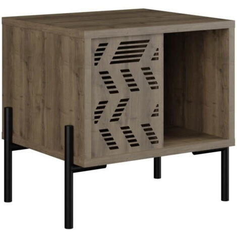 Table de chevet en bois "Dionysos" - 45 x 40 x 47 cm - Marron