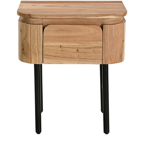 ELOISE - Table de chevet design avec 2 tiroirs bleu canard