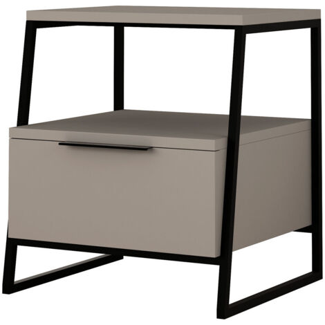 Table de chevet en bois "Pal" 45 x 41 x 50 cm - Mocha léger