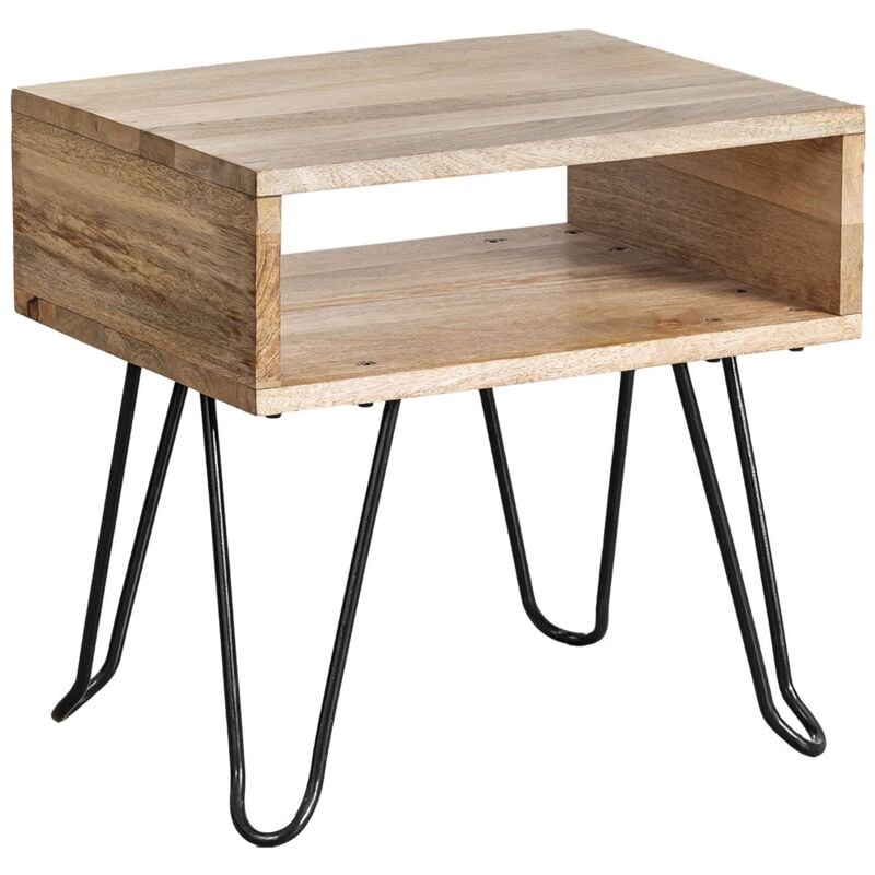 Table de nuit en bois recyclé Tital SKLUM