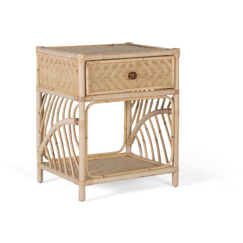 Giner Y Colomer - Table de chevet en rotin charme naturel