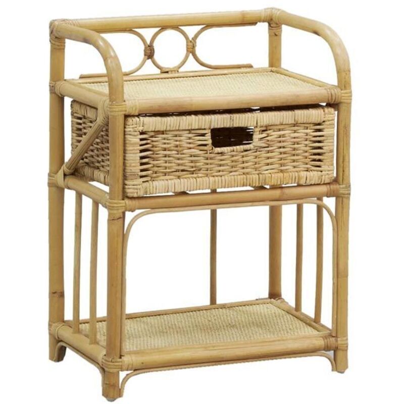Table de chevet en rotin Madiun