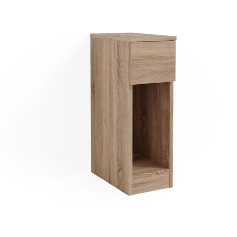 WOLWES Petit Meuble 20 Cm De Largeur, Tables de Chevet Table de Nuit  Chambre Petite Table Personnalisé Simple étroite Ultra Narrow en Bois de  Stockage