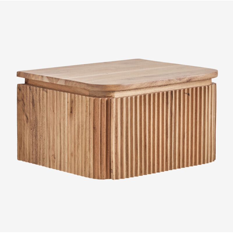 Table de chevet flottante 35x30 cm en bois d'acacia Biljandi SKLUM Table de chevet flottante 35x30 cm en bois d'acacia Biljandi SKLUM