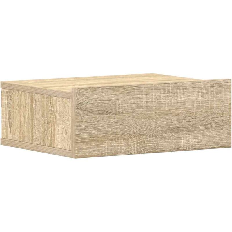 Table de chevet flottante Chêne sonoma Bois d'ingénierie Vidaxl