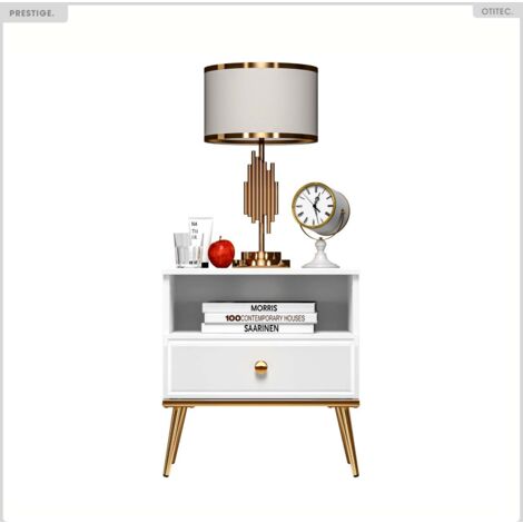 Table de Chevet - H.53 x L.50 x P.34 cm - PRESTIGE