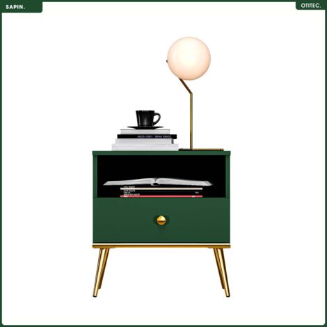 Table de Chevet - H.54 x L.50 x P.34 cm - SAPIN