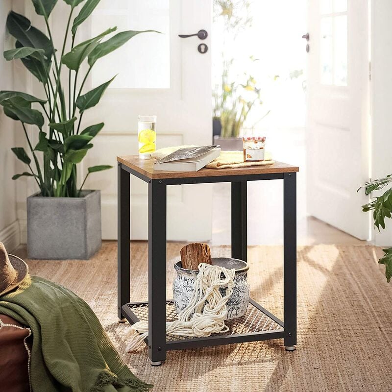 skecten - table de chevet industriel 40.2 x 45 cm (l h p)