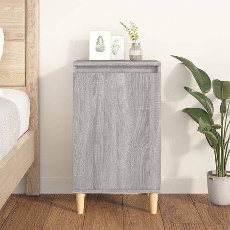 Table de chevet Industriel Table d'Appoint  Table de nuit sonoma gris 40x35x70 cm bois d'ingénierie -BV72293