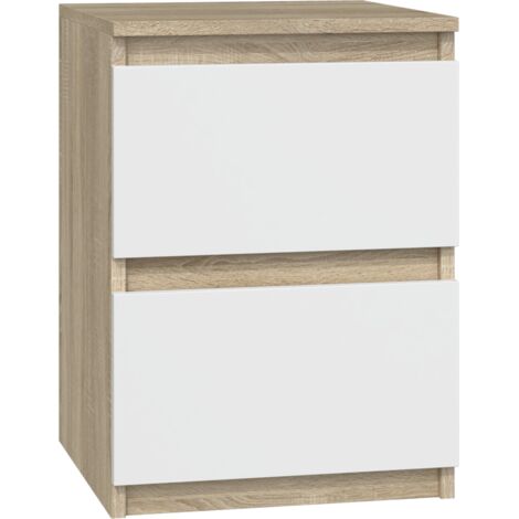 Table de chevet Malwa M2, SONOMA BLANC