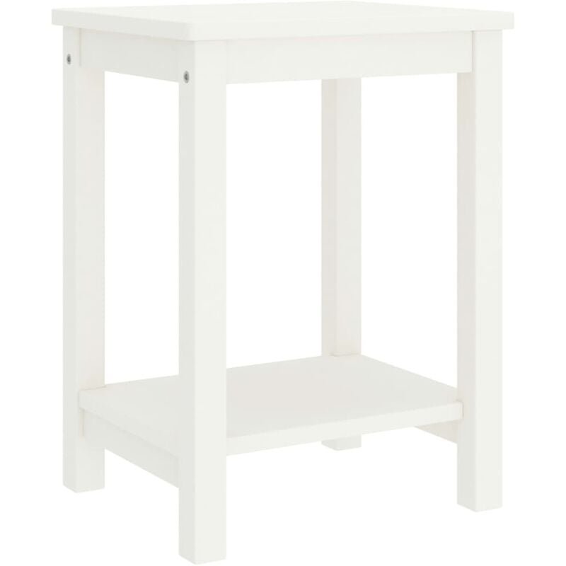 Vidaxl - Table de chevet blanc 35x30x47 cm bois de pin massif