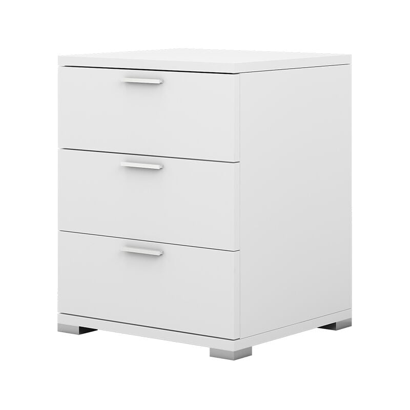 Vicco - Table de chevet Marseille, Blanc, 46.2 x 60 cm