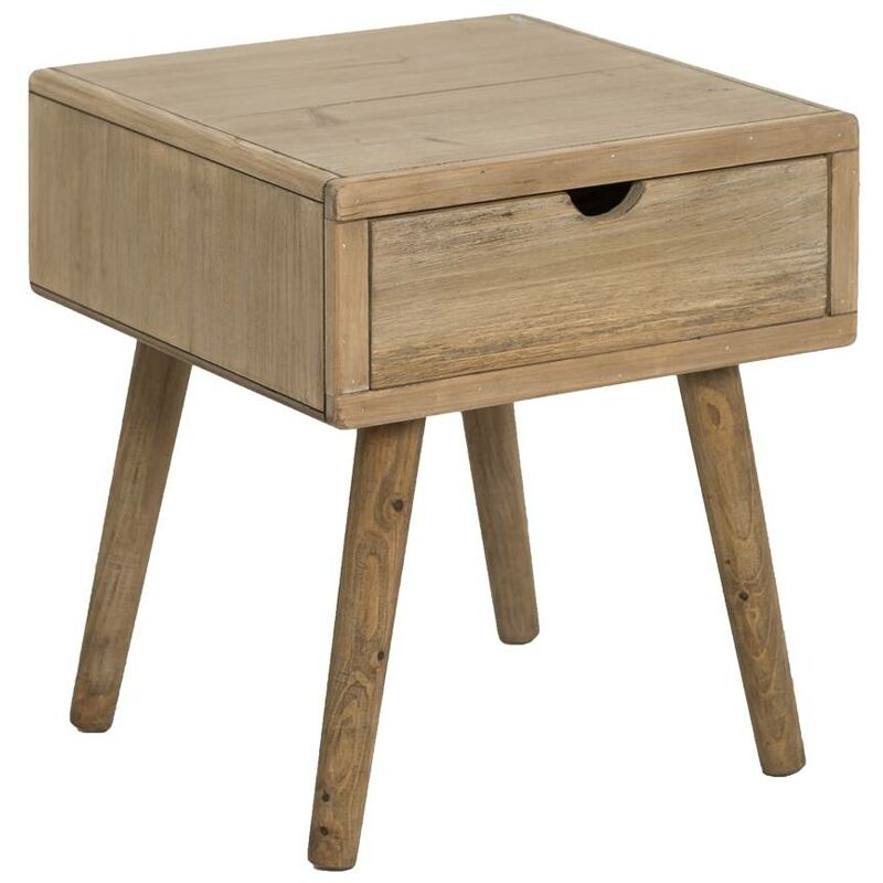 Made In Meubles - Table de chevet en bois de sapin Natural Made In Meubles - Table de chevet en bois de sapin Natural
