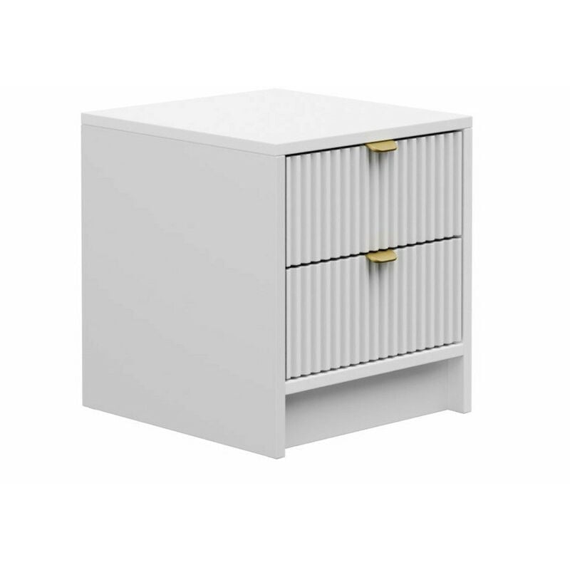 Table de chevet Comfivo Larmire 106, Blanc, Nombre de tiroirs: 0, Le nombre de portes: 0, 40x35x40cm, Stratifié, mdf