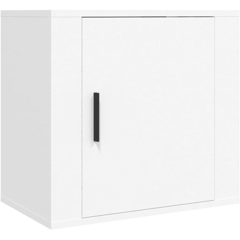 Table de chevet murale Blanc 50x30x47 cm Vidaxl