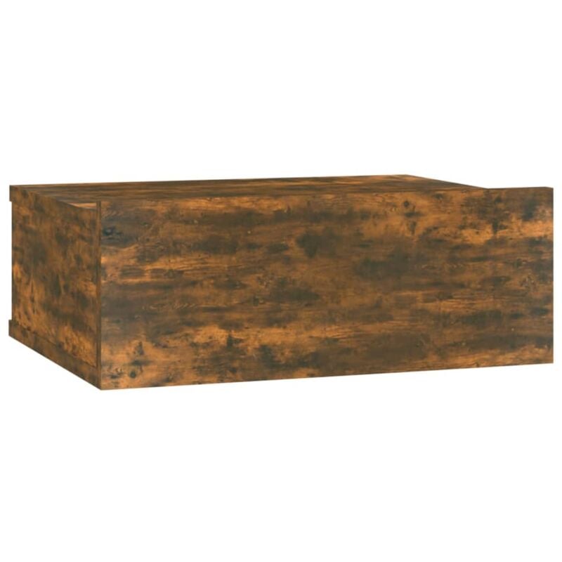 Table de chevet murale avec tiroir 40 x 30 x 15 cm bois d'ingénierie marron DEC033920