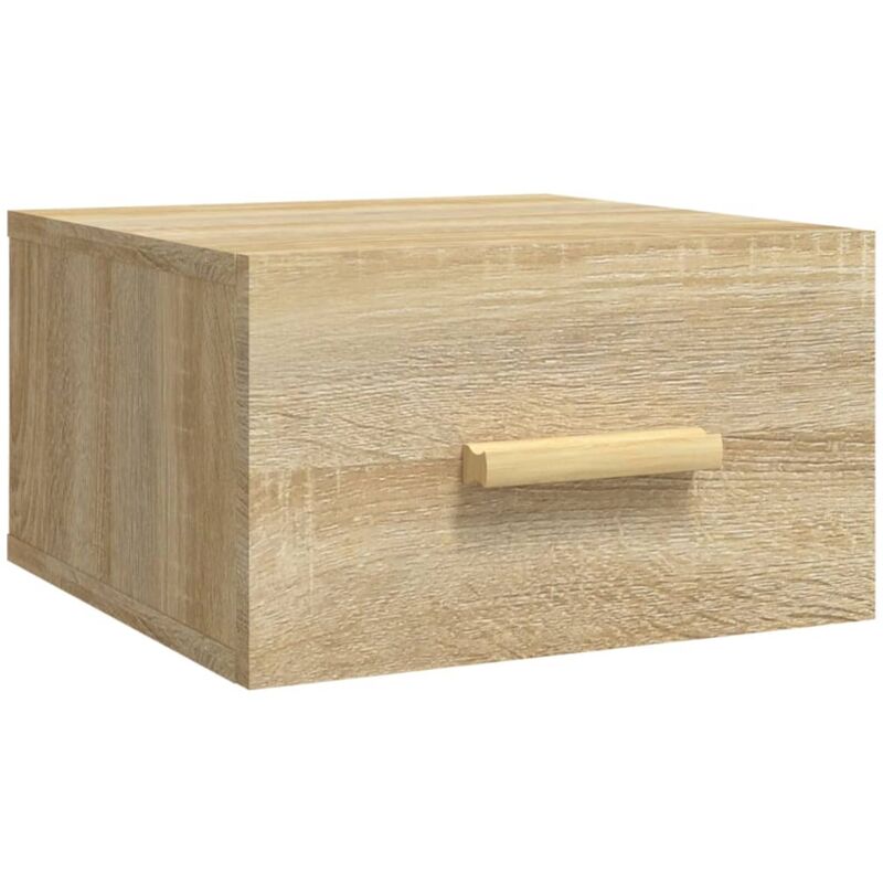 Table de chevet murale chêne sonoma 35x35x20 cm Vidaxl