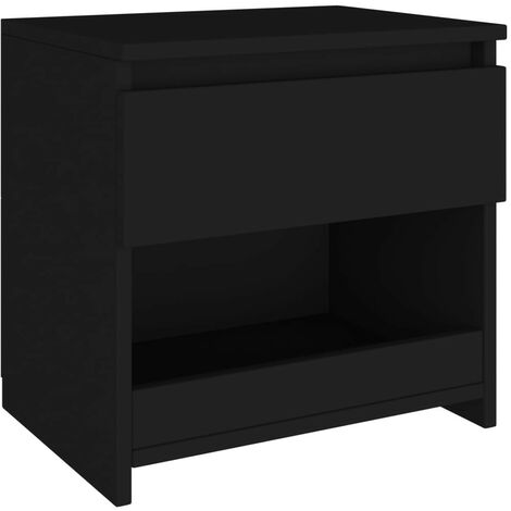 Table de chevet Noir 40x30x39