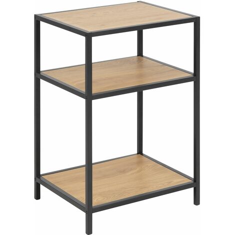 Table de chevet ou d'appoint 2 étagères design industriel SIREINE