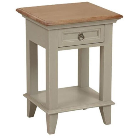 Table de chevet ouvert 1 tiroir - Bois - Beige - Interior's