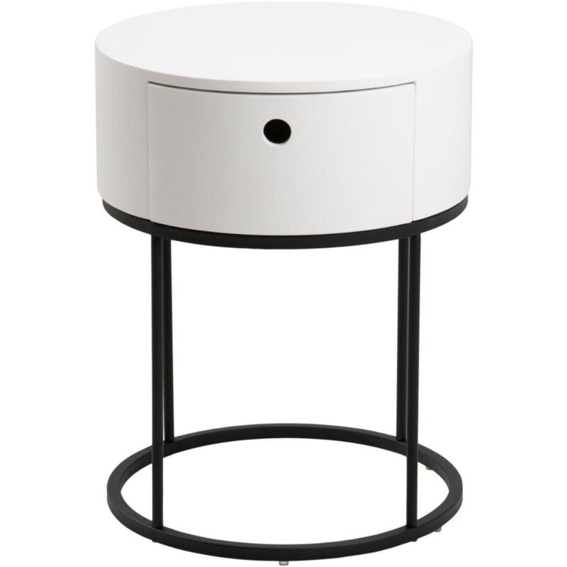 Table de chevet ronde de style contemporain - lila