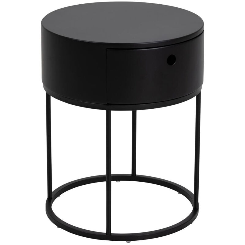 Table de chevet ronde de style contemporain - lila