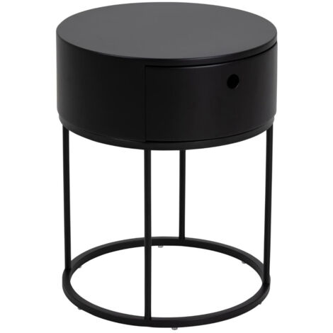 Table de chevet ronde de style contemporain - LILA
