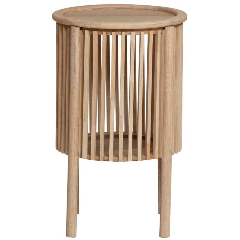 Table de chevet ronde en bois de pin Vénus