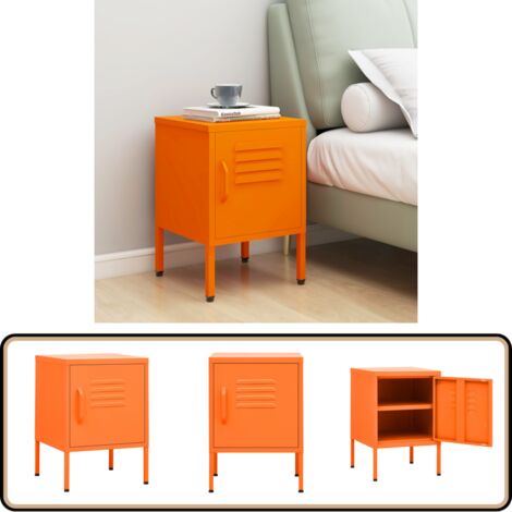 Table de chevet Rose 35x35x51 cm Acier - Table De Chevet - Meuble De Chambre - Armoire De Lit - Table D'appoint - Design Moderne