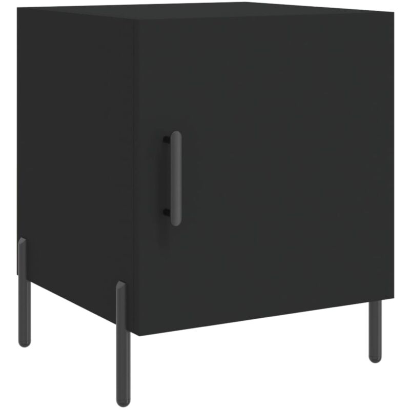 Vidaxl - Table de chevet noir 40x40x50 cm bois d'ingénierie