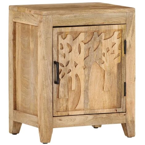Table de chevet Table d'appoint  Table de nuit 40x30x50 cm Bois de manguier massif 26103