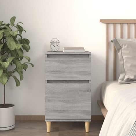 Table de chevet  Table d'appoint  Table de nuit sonoma gris 40x35x70 cm CVW24154