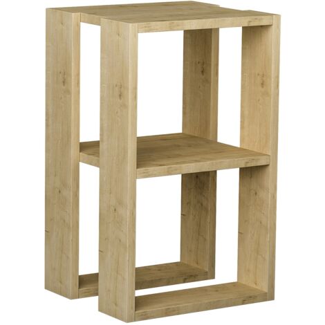 Table de chevet, table de nuit coloris chêne cambrian - longueur 34 x profondeur 30 x hauteur 55 cm