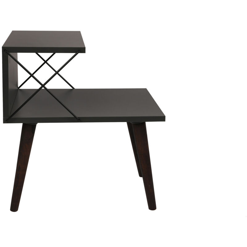 Table de chevet sur 2 niveaux Cross