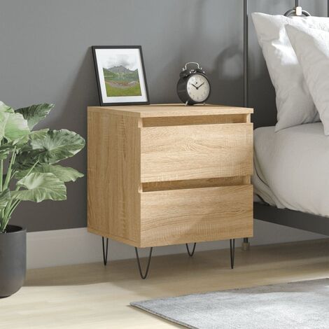 Table de chevet,Table d'Appoint Console,Bout de Canapé chêne sonoma 40x35x50 cm bois d’ingénierie -53991